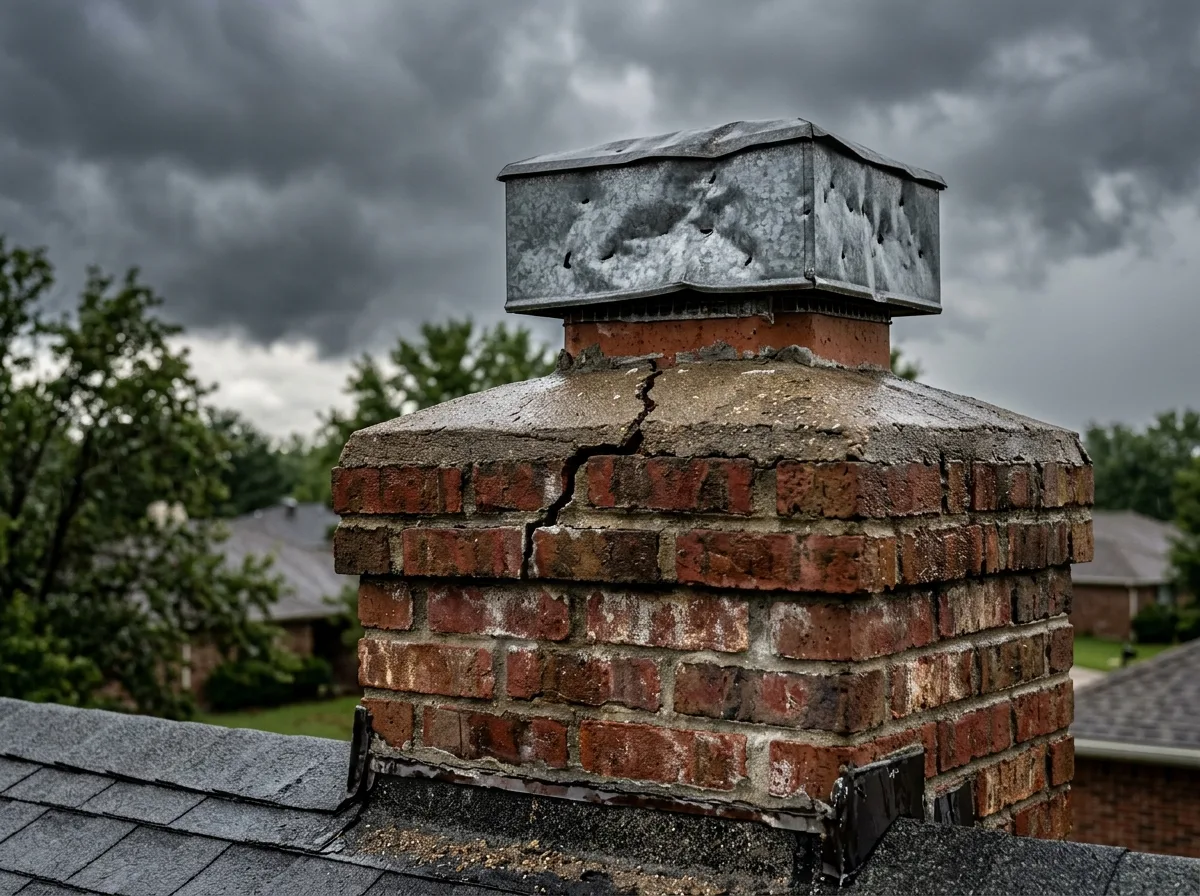 Chimney Leaking After Hail? Here's What's Likely Wrong